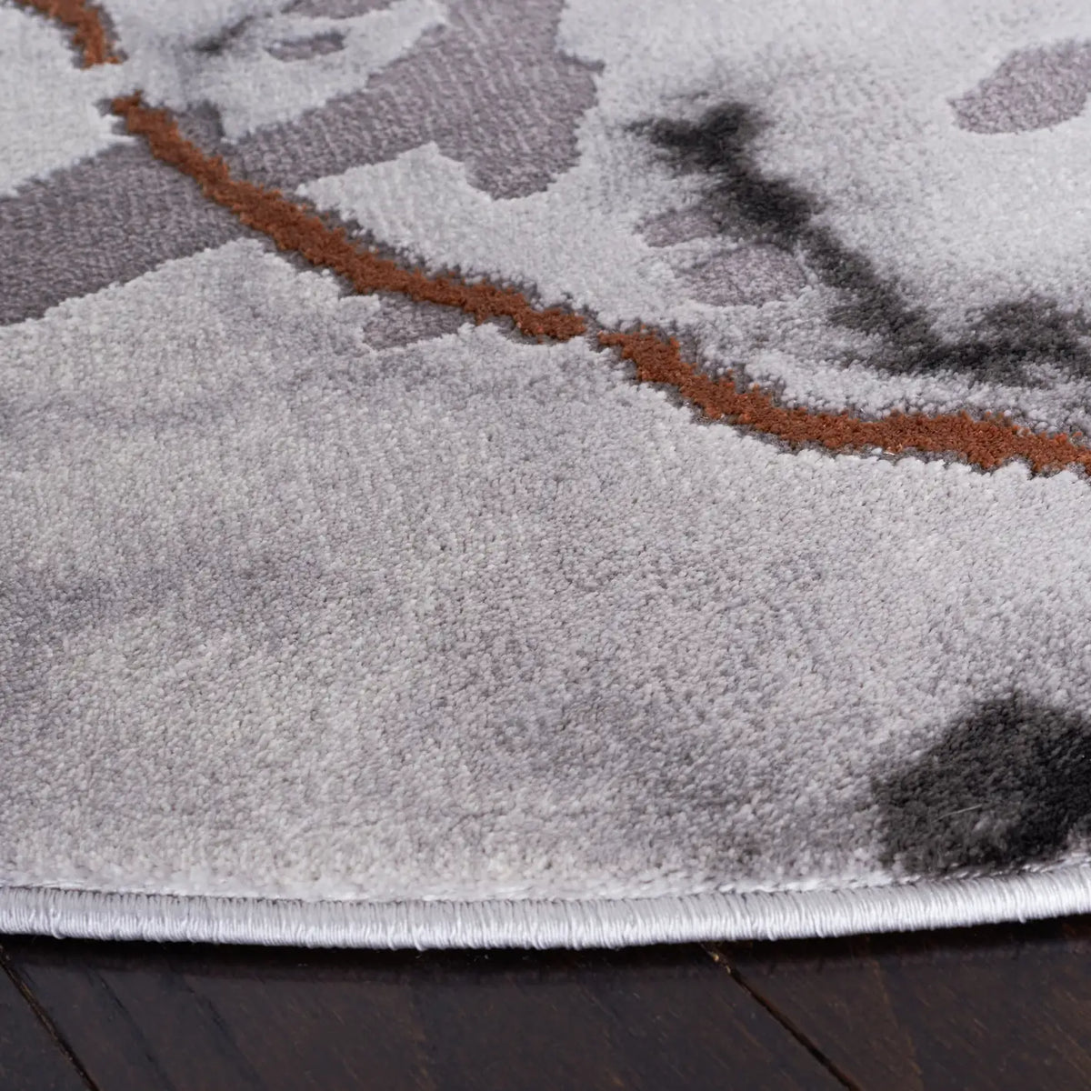 Safavieh Craft 6'-7" x 6'-7" Rug in Grey / Orange