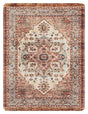 Safavieh Kitchen Mat 100 1'-6" x 2'-0" Rug in Ivory / Rust