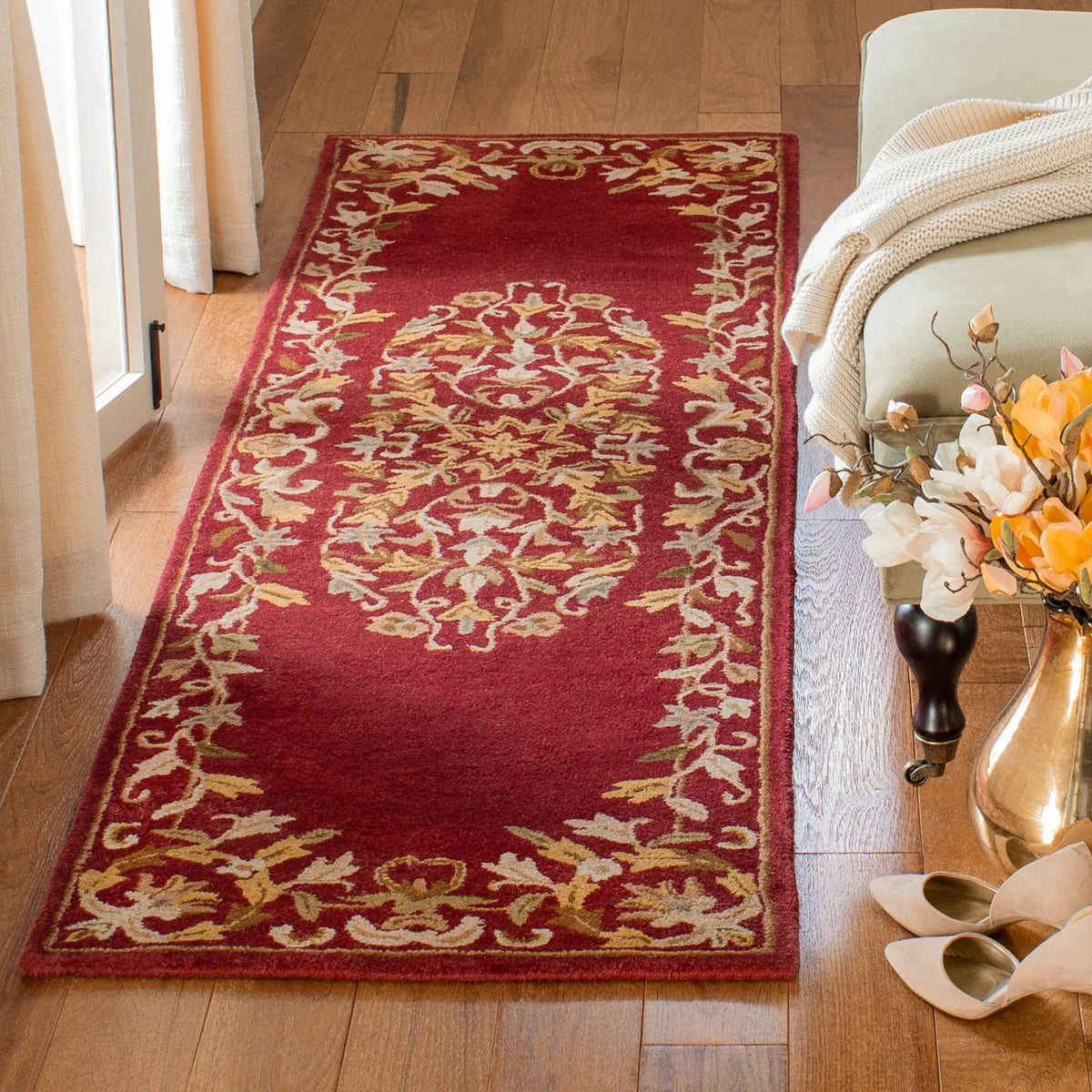 Safavieh Heritage 2'-3" x 10'-0" Rug in Red