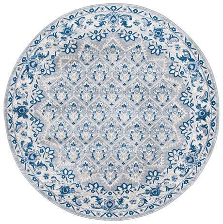 Safavieh Brentwood 6'-7" x 6'-7" Rug in Grey / Blue