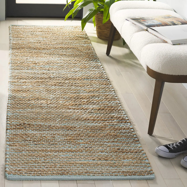 Safavieh Cape Cod 2'-3" x 8'-0" Rug in Turquoise / Natural