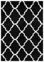 Safavieh Tahoe Shag 4'-0" x 6'-0" Rug in Black / White