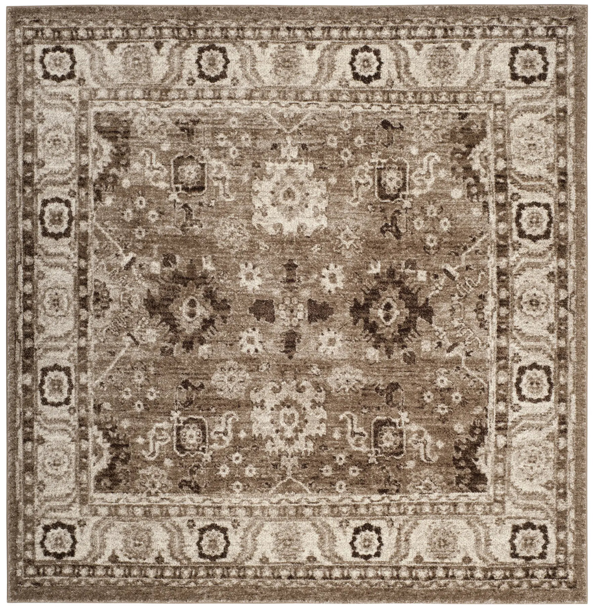Safavieh Vintage Hamadan 6'-7" x 6'-7" Rug in Taupe