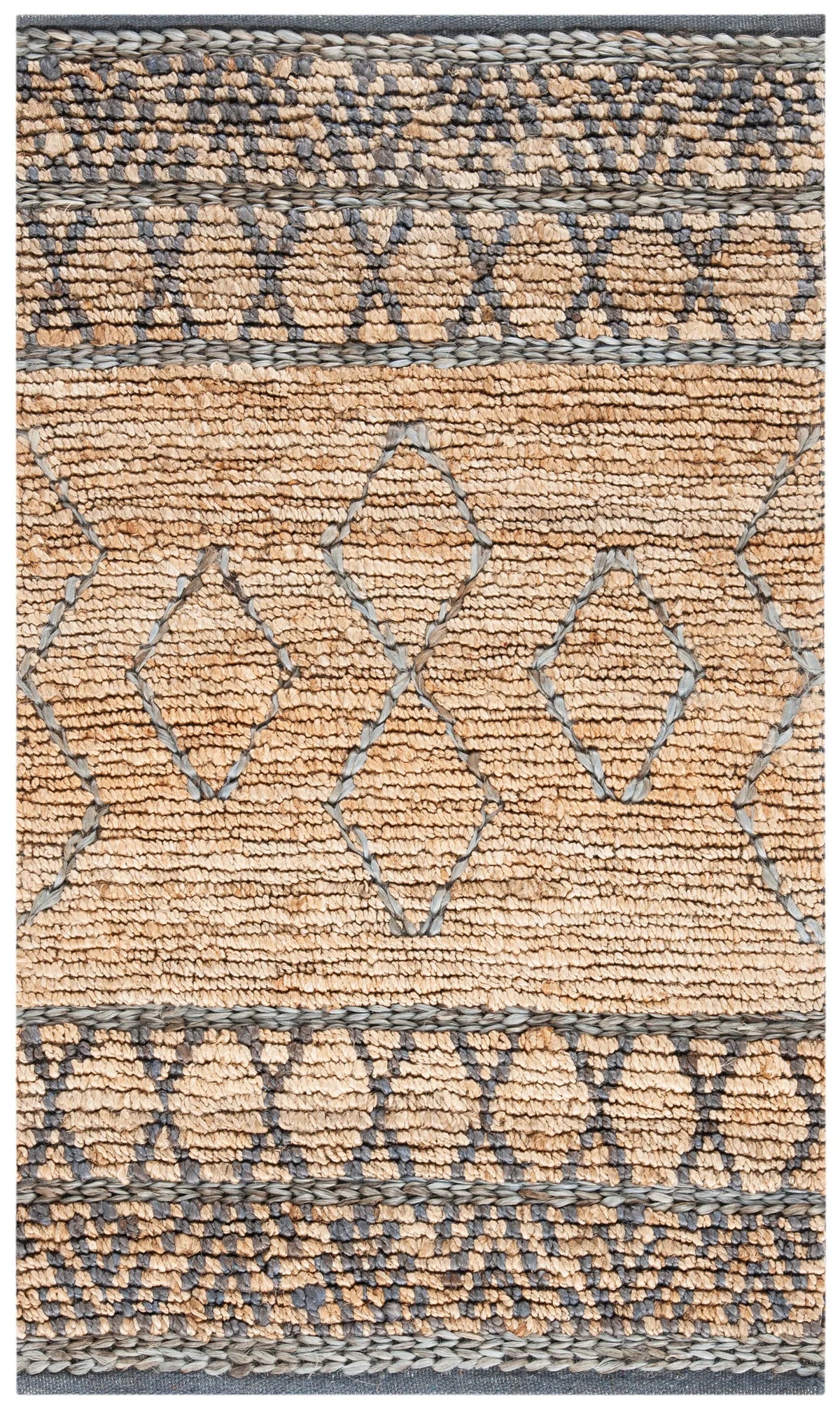 Safavieh Natural Fiber 3'-0" x 5'-0" Rug in Beige / Grey