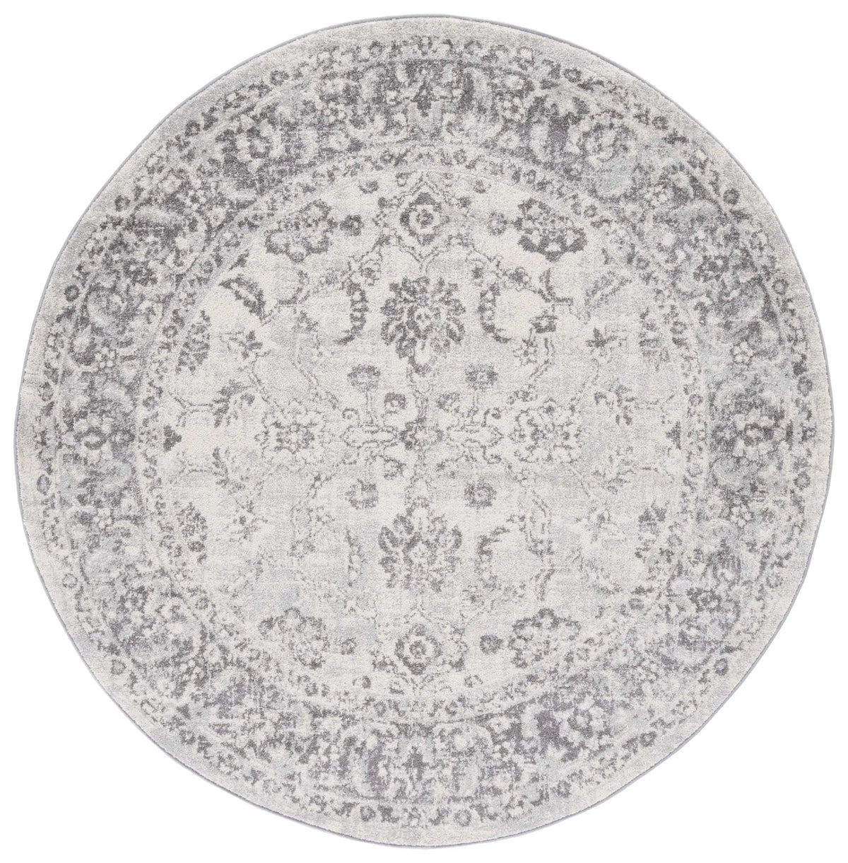 Safavieh Tulum 6'-7" x 6'-7" Rug in Ivory / Grey