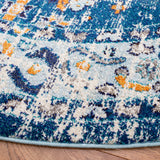 Safavieh Madison 6'-7" x 6'-7" Rug in Dark Blue / Light Blue