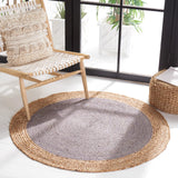 Safavieh Natural Fiber 3'-0" x 3'-0" Rug in Grey / Natural
