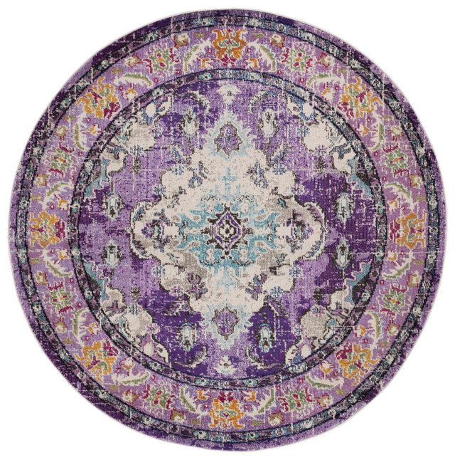 Safavieh Monaco 6'-7" x 6'-7" Rug in Violet / Light Blue