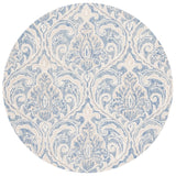 Safavieh Micro-Loop 5'-0" x 5'-0" Rug in Blue / Ivory