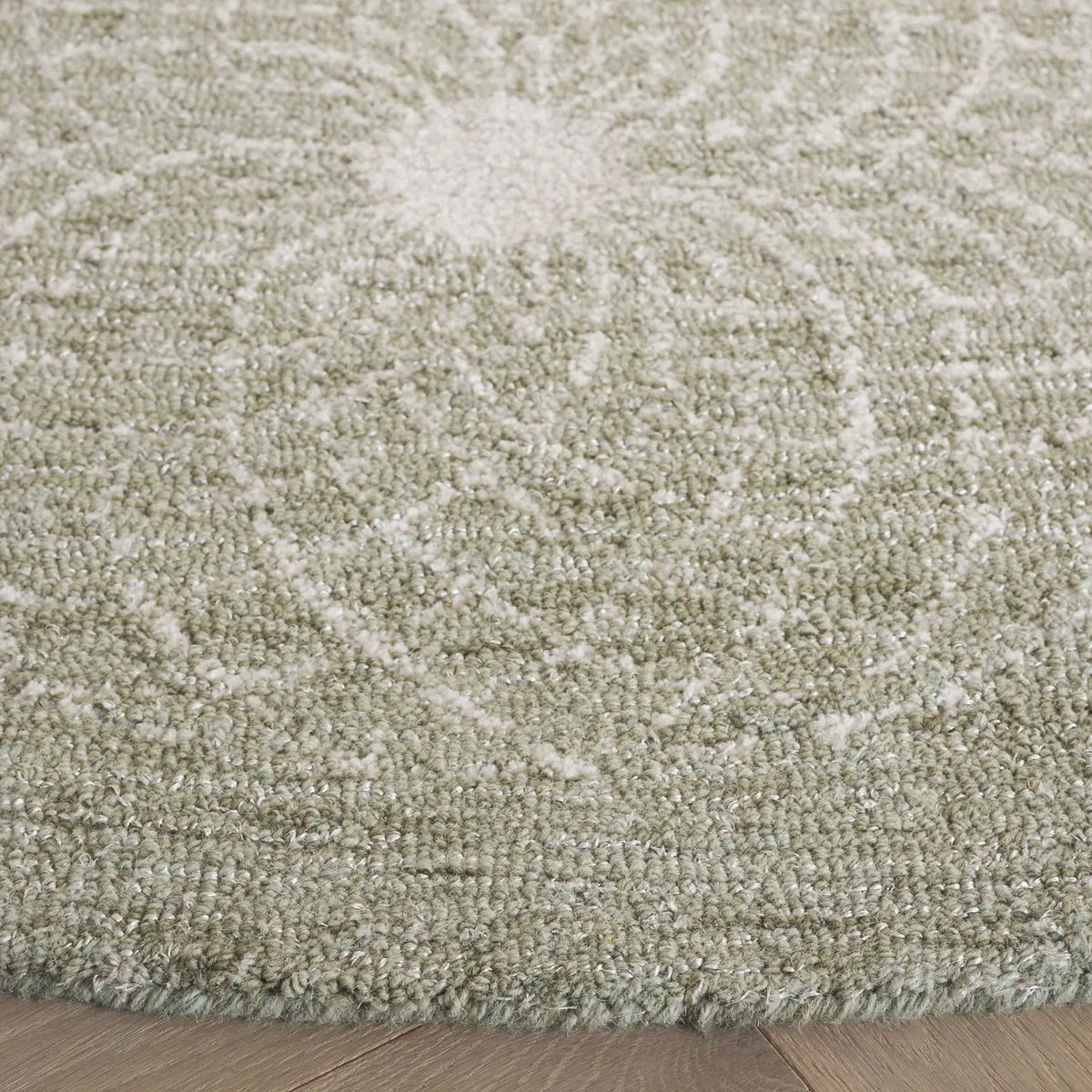 Safavieh Ebony 6'-0" x 6'-0" Rug in Sage / Ivory