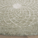 Safavieh Ebony 6'-0" x 6'-0" Rug in Sage / Ivory