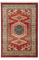 Safavieh Kashan 3'-3" x 4'-10" Rug in Red / Ivory