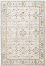 Dynamic Rugs Azure 12586 Power Loomed Traditional Ivory/Grey/Blue Rug - Rectangular