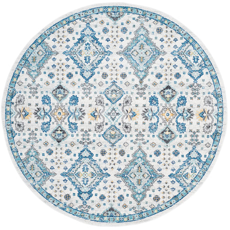 Safavieh Evoke 6'-7" x 6'-7" Rug in Ivory / Light Blue
