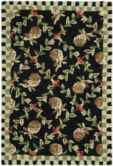 Safavieh Chelsea 1'-8" x 2'-6" Rug in Black / Ivory