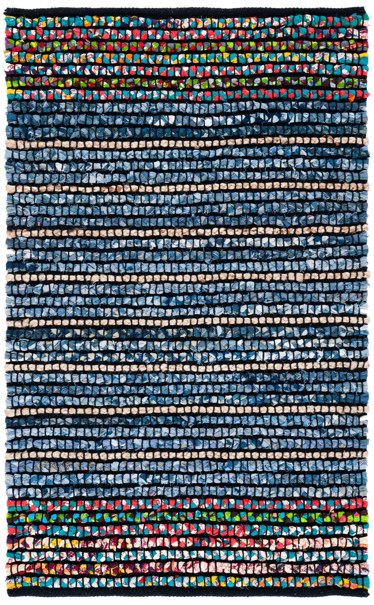 Safavieh Cape Cod 3'-0" x 5'-0" Rug in Natural / Blue