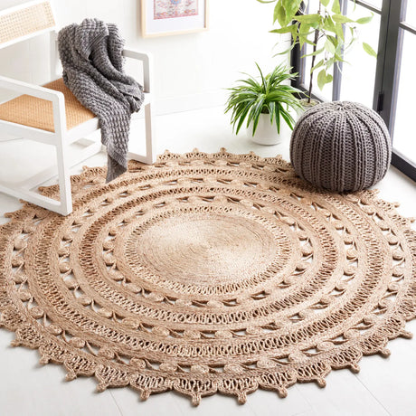 Safavieh Natural Fiber 6'-0" x 6'-0" Rug in Natural