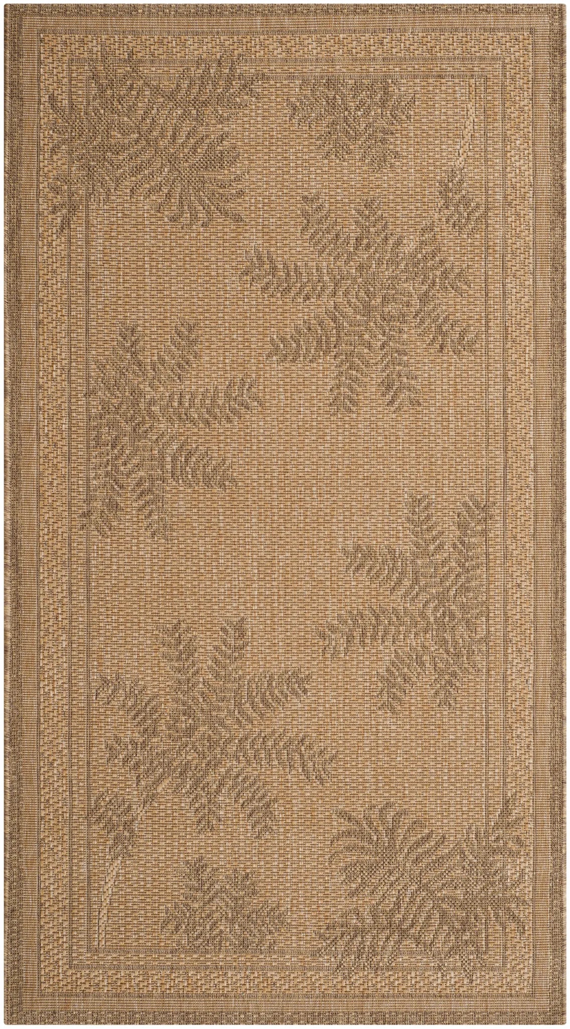 Safavieh Courtyard 2'-7" x 5'-0" Rug in Natural / Gold