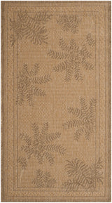 Safavieh Courtyard 2'-7" x 5'-0" Rug in Natural / Gold