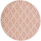 Safavieh Pyramid 6'-7" x 6'-7" Rug in Rust / Ivory