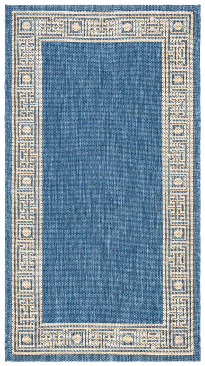 Safavieh Courtyard 4'-0" x 5'-7" Rug in Black / Coffee