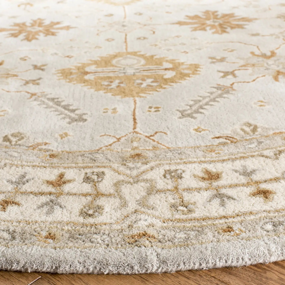 Safavieh Royalty 7'-0" x 7'-0" Rug in Light Grey / Cream