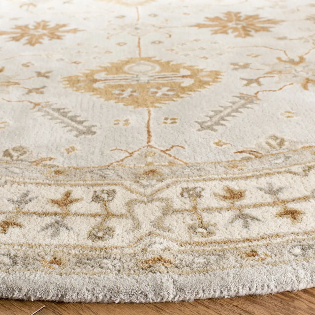 Safavieh Royalty 7'-0" x 7'-0" Rug in Light Grey / Cream