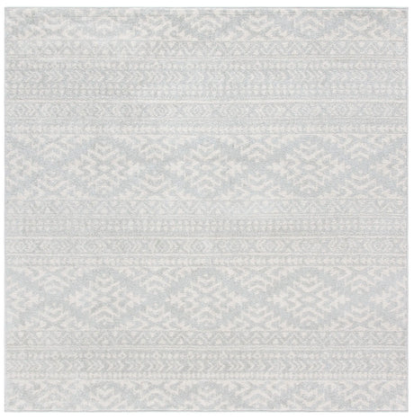 Safavieh Tulum 6'-7" x 6'-7" Rug in Light Grey / Ivory