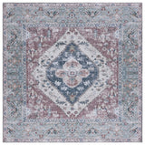 Safavieh Tucson 6'-0" x 6'-0" Rug in Rust / Navy