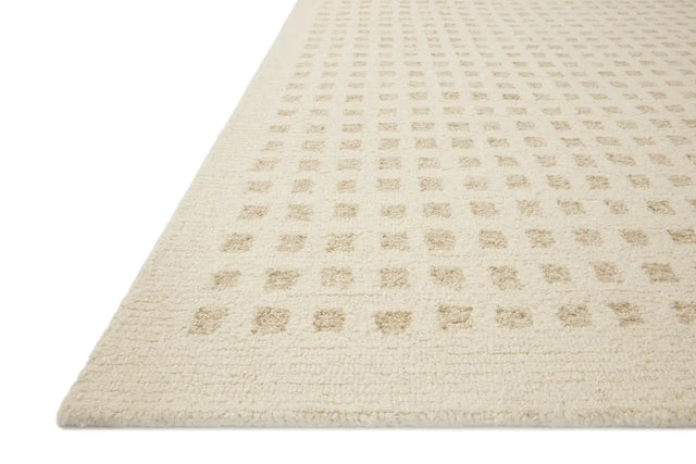 Chris Loves Julia x Loloi Polly POL-01 Ivory / Natural Rug - rug corner