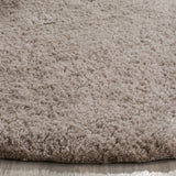 Safavieh Sheep Shag 6'-0" x 6'-0" Rug in Silver