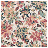 Safavieh Blossom 6'-0" x 6'-0" Rug in Ivory / Plum