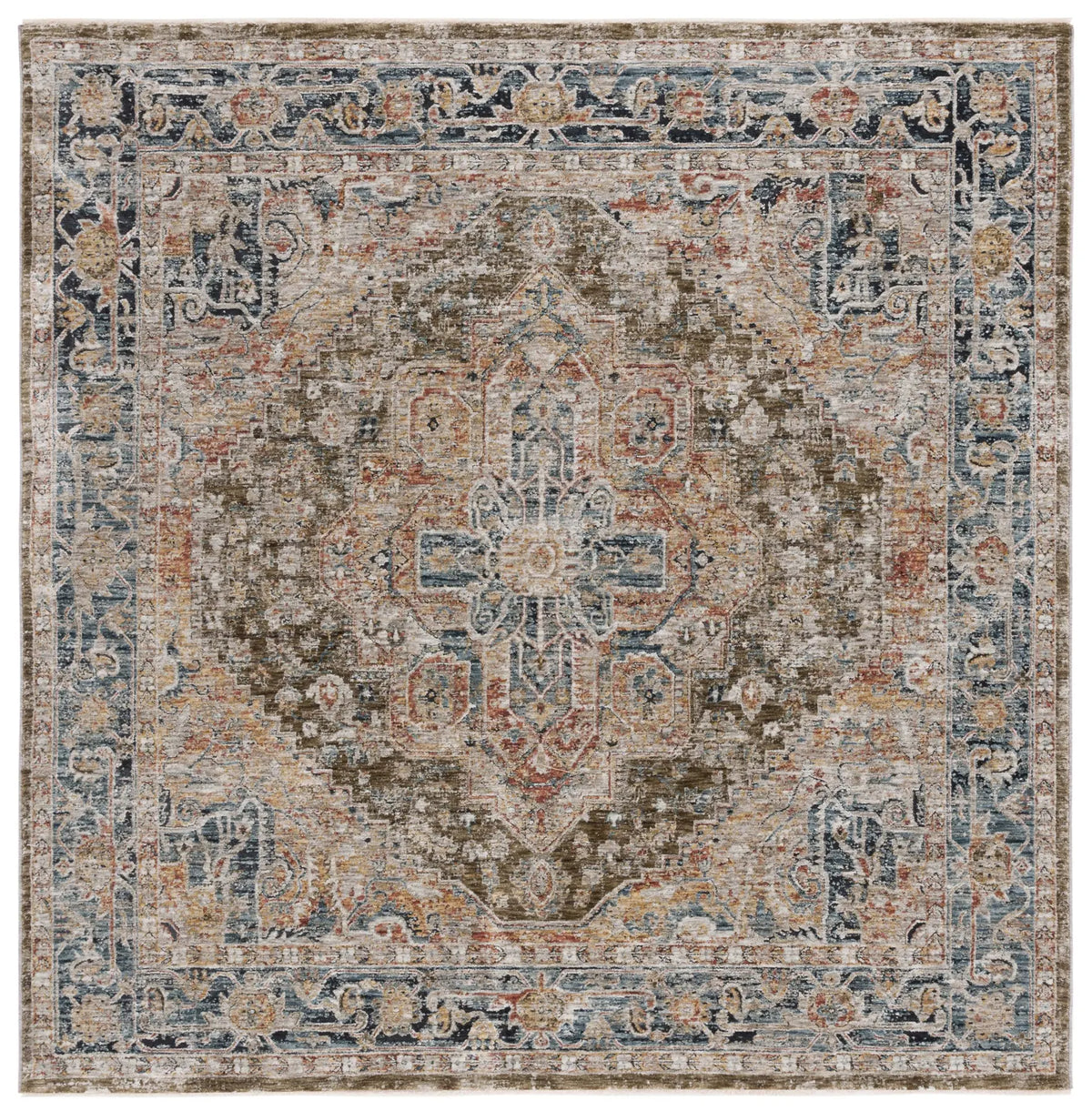 Safavieh Silverado 6'-4" x 6'-4" Rug in Sage / Blue