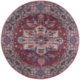 Safavieh Tucson 5'-0" x 5'-0" Rug in Red / Beige