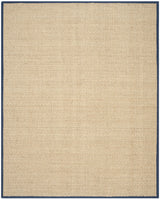 Safavieh Natural Fiber 10'-0" x 14'-0" Rug in Natural / Navy Blue