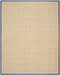 Safavieh Natural Fiber 10'-0" x 14'-0" Rug in Natural / Navy Blue
