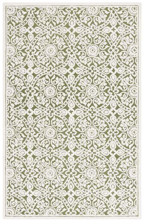 Safavieh Metro 4'-0" x 6'-0" Rug in Green / Ivory
