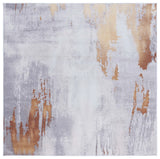 Safavieh Tacoma 6'-0" x 6'-0" Rug in Grey / Rust