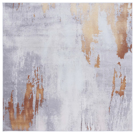 Safavieh Tacoma 6'-0" x 6'-0" Rug in Grey / Rust
