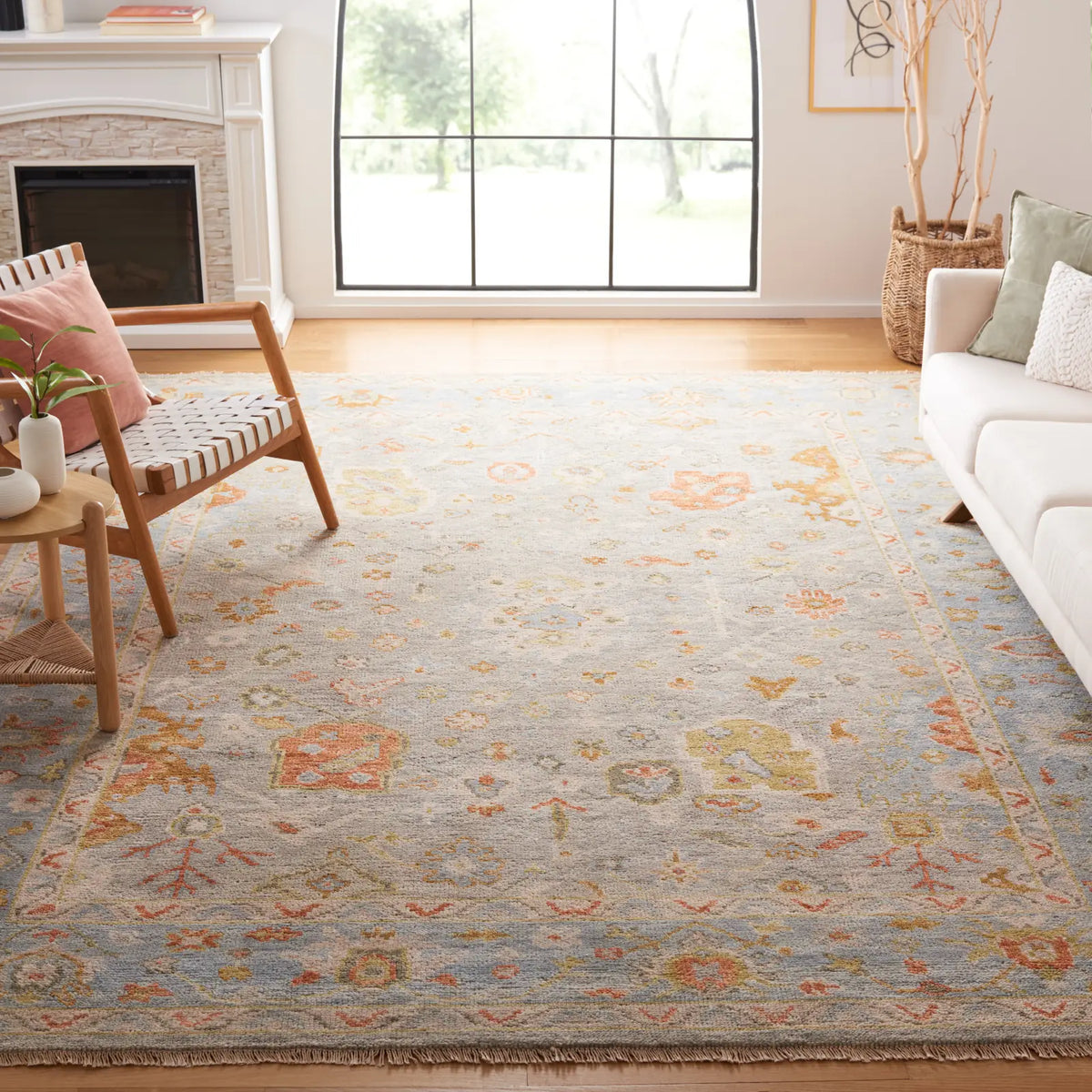Safavieh Samarkand 10'-0" x 14'-0" Rug in Blue / Grey