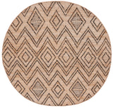 Safavieh Natural Fiber 6'-0" x 6'-0" Rug in Black / Natural