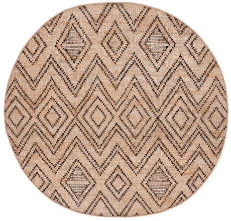 Safavieh Natural Fiber 6'-0" x 6'-0" Rug in Black / Natural