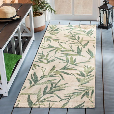 Safavieh Courtyard 2'-3" x 6'-7" Rug in Beige / Sweet Pea