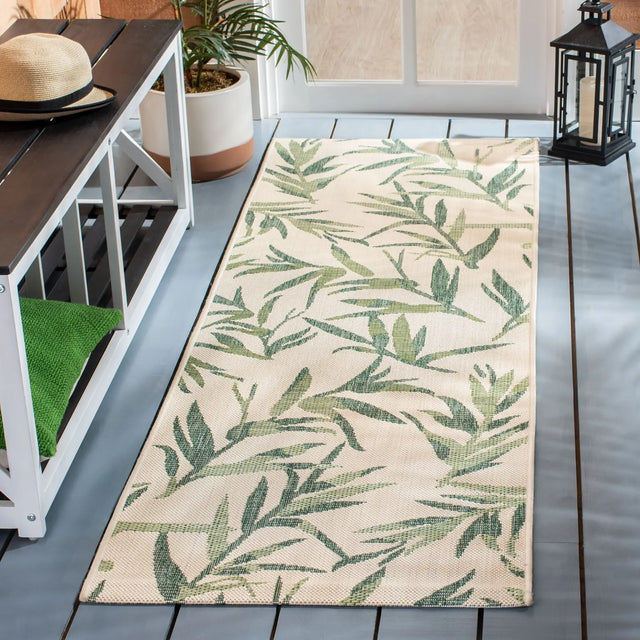 Safavieh Courtyard 2'-3" x 6'-7" Rug in Beige / Sweet Pea