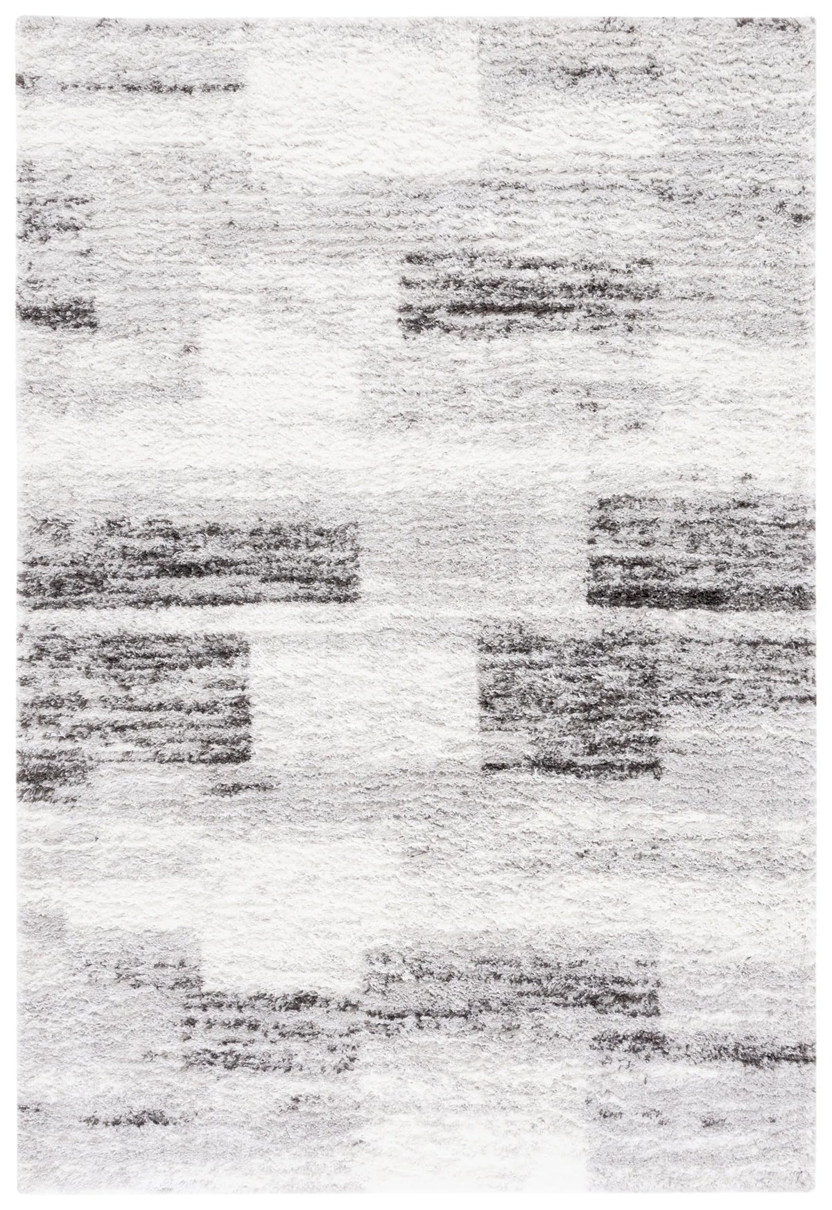 Safavieh Berber Shag 4'-5" x 6'-5" Rug in Grey / Light Grey