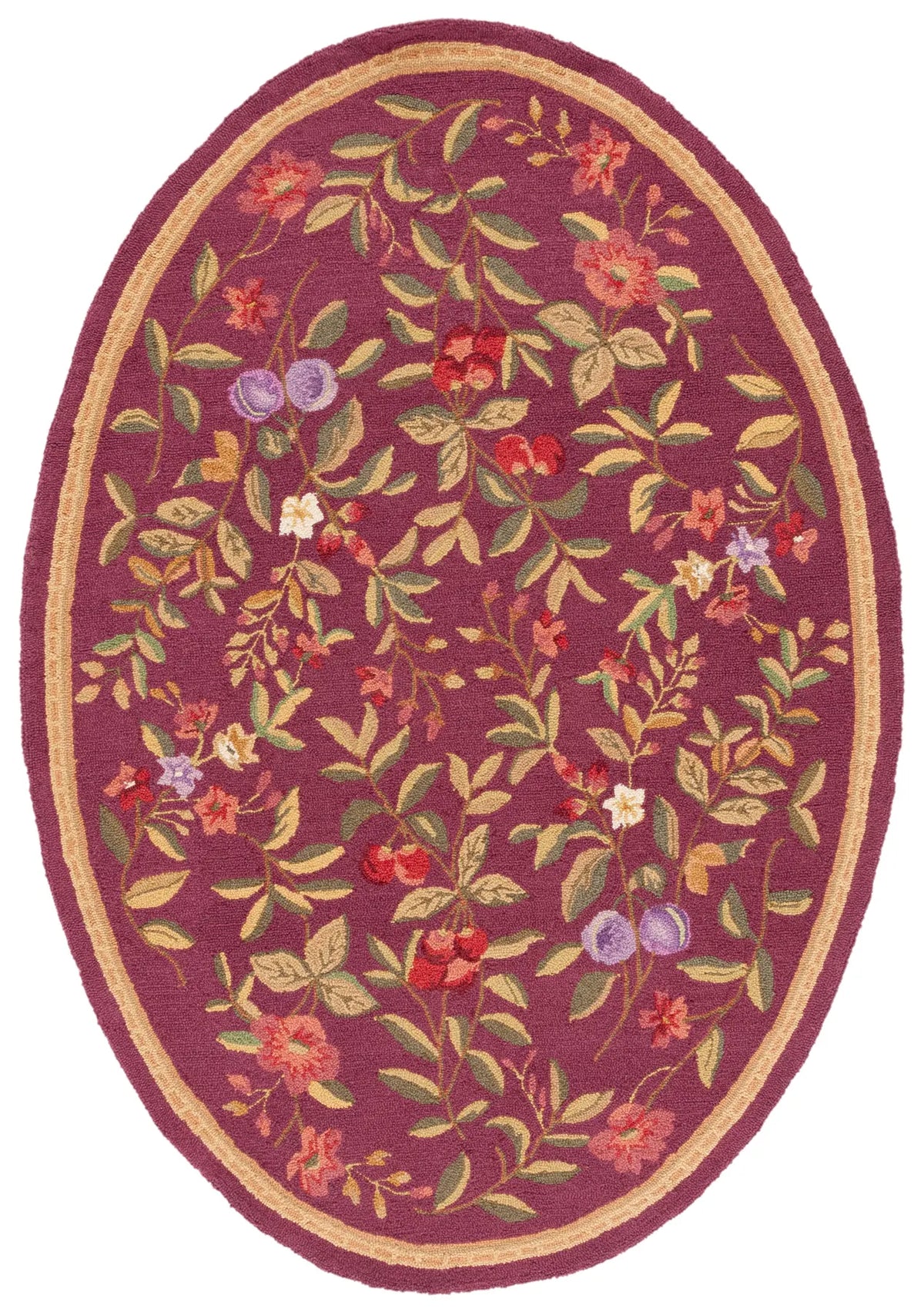 Safavieh Chelsea 4'-6" x 6'-6" Rug in Burgundy
