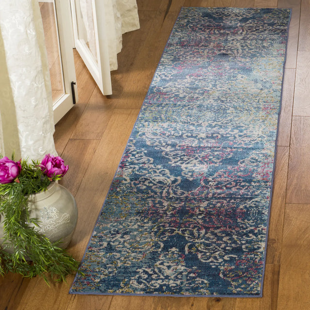 Safavieh Aria 2'-0" x 8'-0" Rug in Blue / Multi