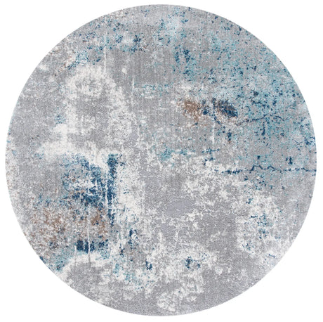 Safavieh Aston 6'-7" x 6'-7" Rug in Grey / Blue