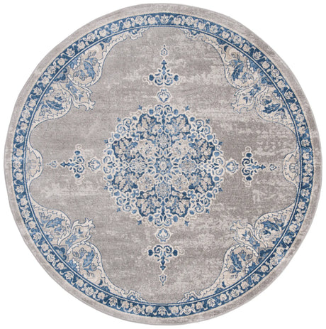 Safavieh Brentwood 5'-0" x 5'-0" Rug in Light Grey / Blue