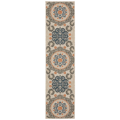 Oriental Weavers Sphinx Latitude 1903W Grey / Blue Rugs - runner